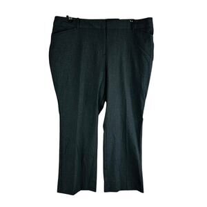 New Liz Claiborne Womans Sz 16P Short Dress Pants Audra Trouser Grey Pockets NWT